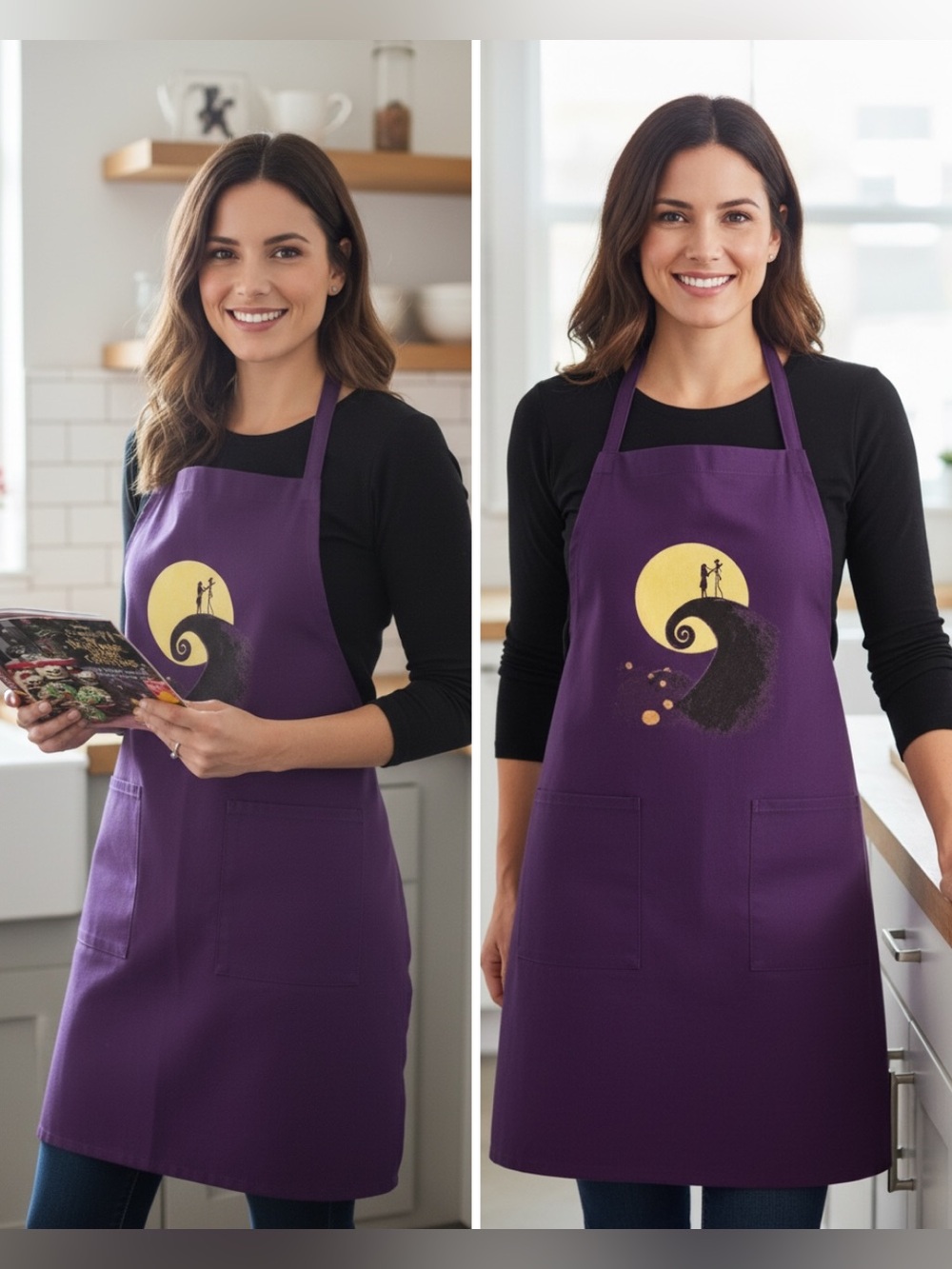 NWT The Nightmare Before Christmas: Official Cookbook & Entertaining Guide Set